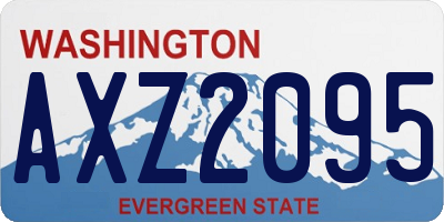 WA license plate AXZ2095