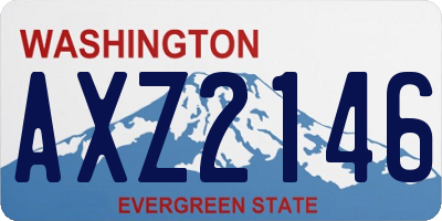 WA license plate AXZ2146