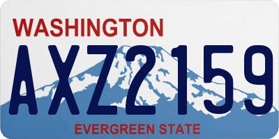 WA license plate AXZ2159