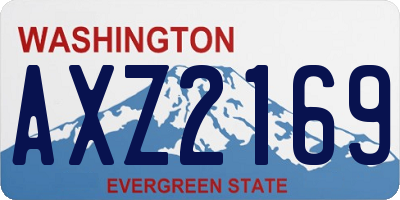 WA license plate AXZ2169