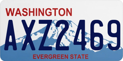 WA license plate AXZ2469