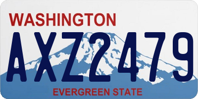 WA license plate AXZ2479