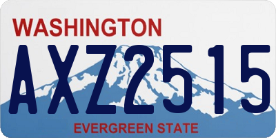 WA license plate AXZ2515