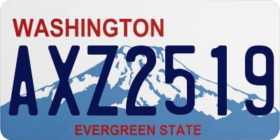 WA license plate AXZ2519