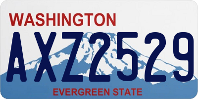 WA license plate AXZ2529