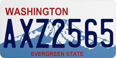 WA license plate AXZ2565