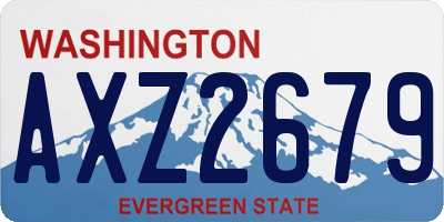 WA license plate AXZ2679