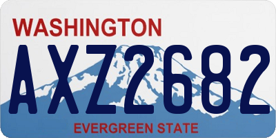 WA license plate AXZ2682