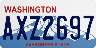 WA license plate AXZ2697