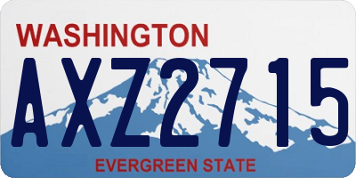 WA license plate AXZ2715