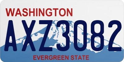 WA license plate AXZ3082