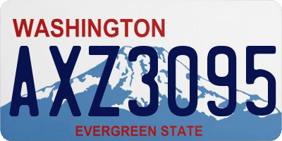 WA license plate AXZ3095