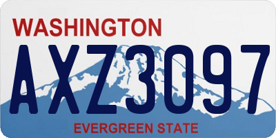 WA license plate AXZ3097