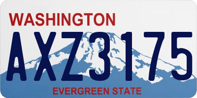WA license plate AXZ3175