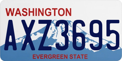 WA license plate AXZ3695