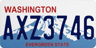 WA license plate AXZ3746