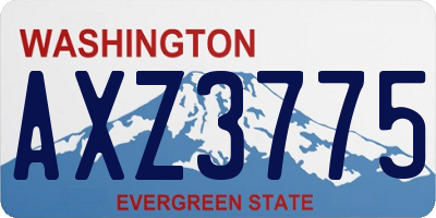 WA license plate AXZ3775