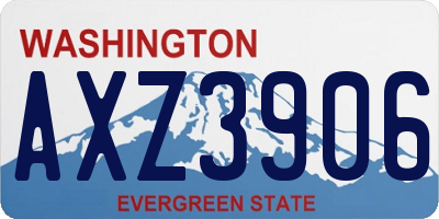 WA license plate AXZ3906