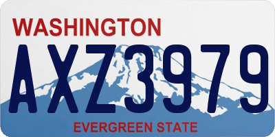 WA license plate AXZ3979
