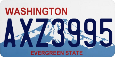 WA license plate AXZ3995