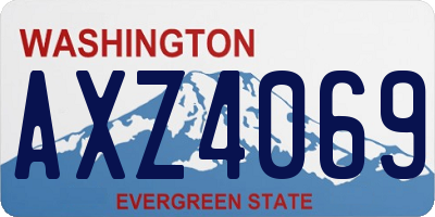 WA license plate AXZ4069