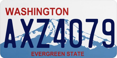 WA license plate AXZ4079