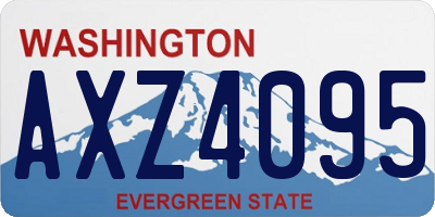 WA license plate AXZ4095
