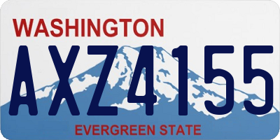 WA license plate AXZ4155