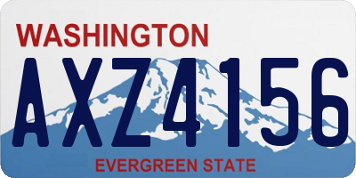 WA license plate AXZ4156