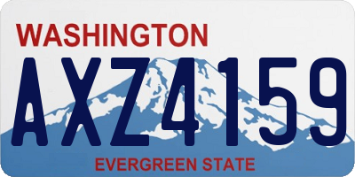 WA license plate AXZ4159