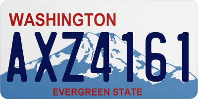 WA license plate AXZ4161