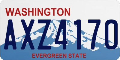 WA license plate AXZ4170