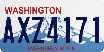 WA license plate AXZ4171