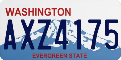 WA license plate AXZ4175