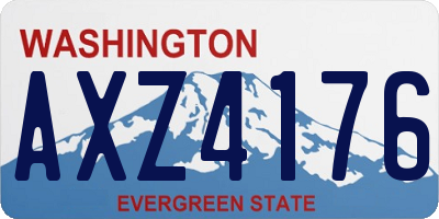 WA license plate AXZ4176