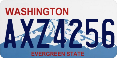 WA license plate AXZ4256