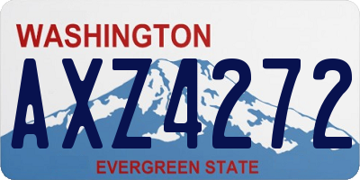 WA license plate AXZ4272