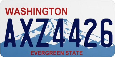 WA license plate AXZ4426