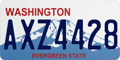 WA license plate AXZ4428