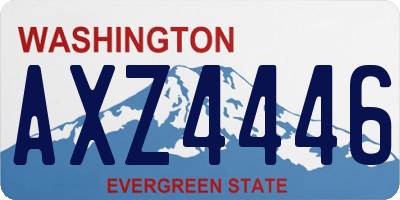WA license plate AXZ4446