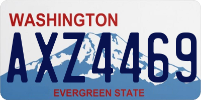 WA license plate AXZ4469