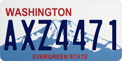 WA license plate AXZ4471