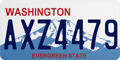 WA license plate AXZ4479