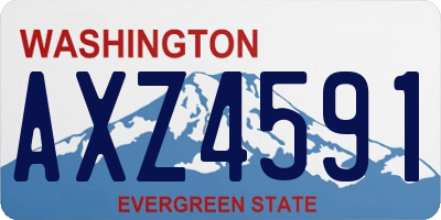WA license plate AXZ4591
