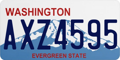 WA license plate AXZ4595