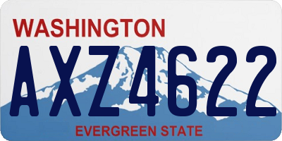 WA license plate AXZ4622