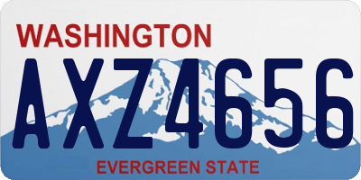 WA license plate AXZ4656