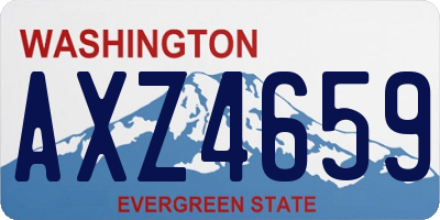 WA license plate AXZ4659