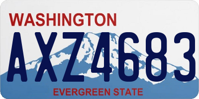 WA license plate AXZ4683