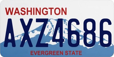 WA license plate AXZ4686